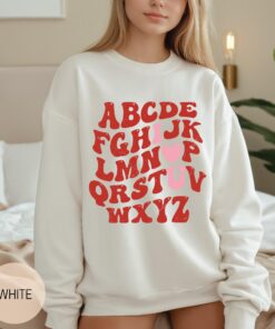 i love you abc sweatshirt for valentines day cute love sweater gift for girlfriend xoxo heart design sxrhu