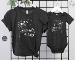 i made a wish shirt i came true first time mom shirt matching baby bodysuit for mothers day gifts and celebrations lcluj
