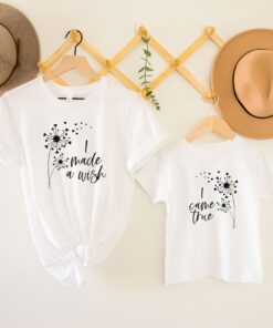 i made a wish shirt i came true first time mom shirt matching baby bodysuit for mothers day gifts and celebrations ltbzz