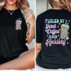 Iced Coffee and Anxiety Shirt for Moms Funny Skull Sweatshirt for Coffee Lovers Mental Health Awareness Apparel