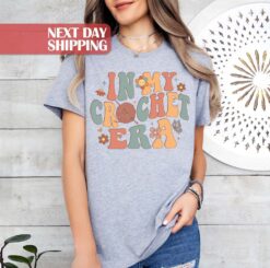 in my crochet era funny mom shirt for crochet lovers knitting mom life t shirt unique gift for moms 4wtbe