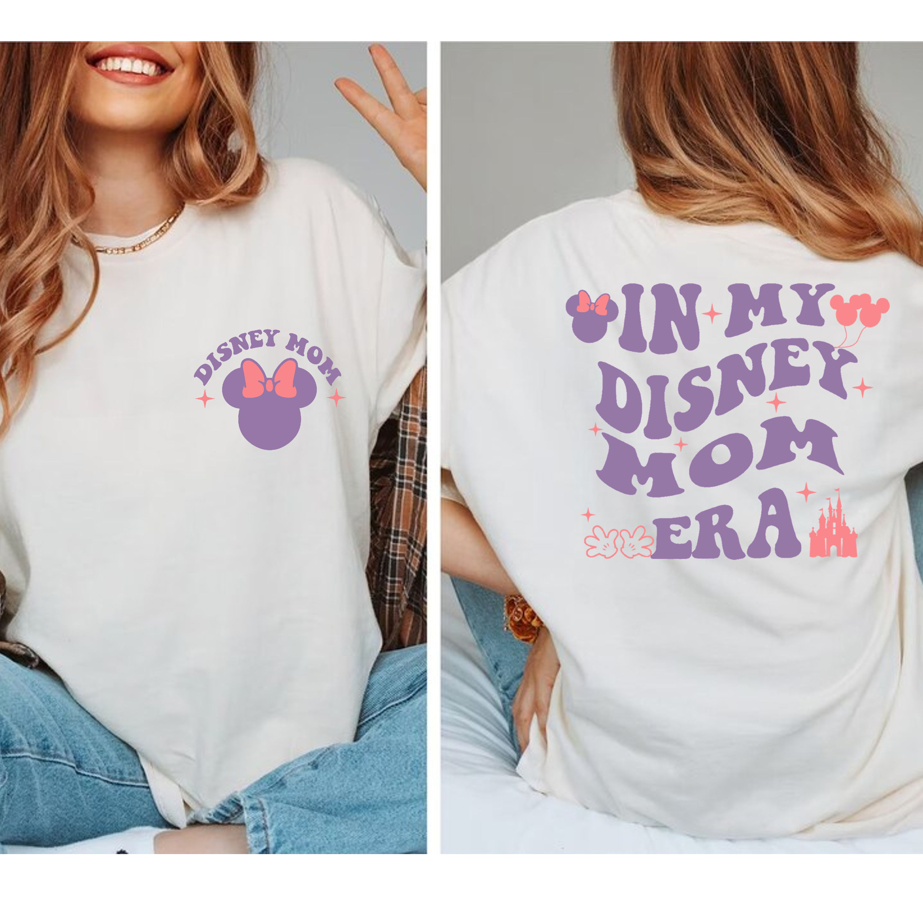 in my disney mom era shirt for mothers day funny mom life shirt personalized gift for new moms and pregnant announcements