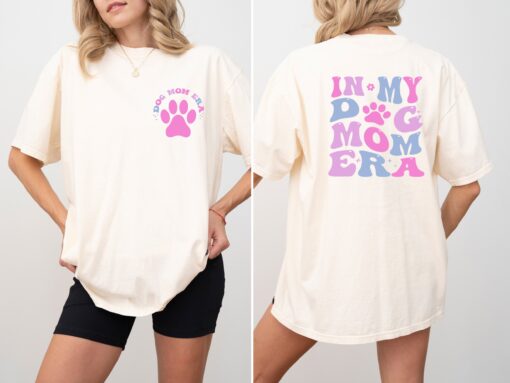 in my dog mom era shirt funny dog lover tee personalized gift for dog moms unique dog mom t shirt pslaj