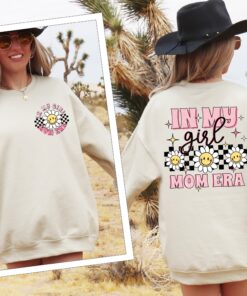 in my girl mom era sweatshirt retro boho style expecting mom shirt gender reveal gift for moms b7lca