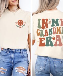 in my grandma era shirt best grandma shirt unique gift for new grandma vintage style tee for grandmothers zap1b