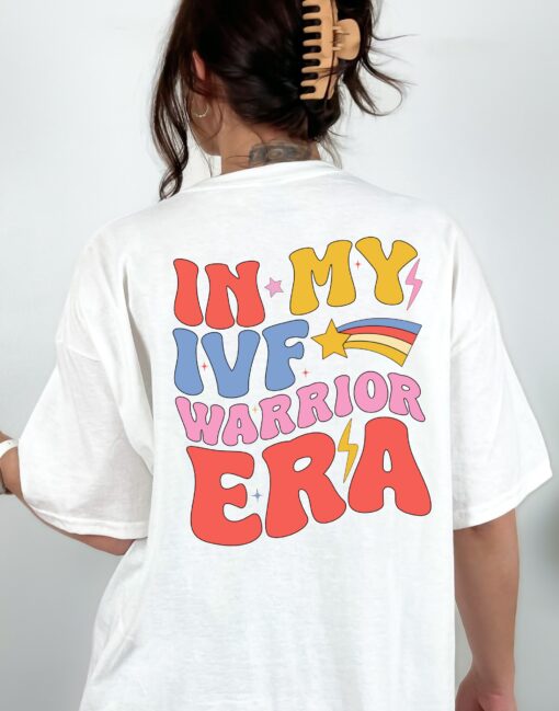 in my ivf warrior era graphic tee for women ivf pregnancy fertility shirt for transfer day and reproductive health p64iz