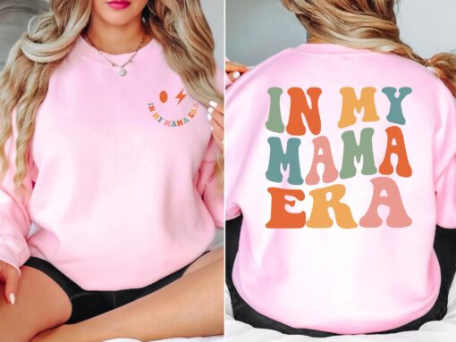 in my mama era sweatshirt for expecting moms cute mom life shirt unique mothers day gift pregnancy reveal sweater gymsm