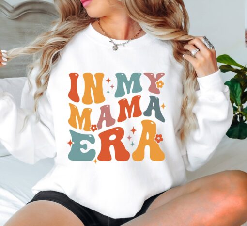 in my mama era sweatshirt retro mom life shirt for birthday gifts new moms personalized mom apparel gbl1b