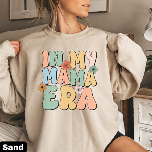 in my mama era sweatshirt retro mom life shirt for new moms pregnancy reveal mothers day gift