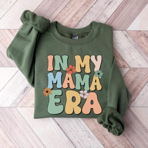 in my mama era sweatshirt retro mom life shirt for new moms pregnancy reveal mothers day gift ohwju