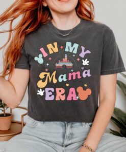 in my mama era t shirt for mothers day watercolor disney castle mom shirt cute mom life tee nlxro