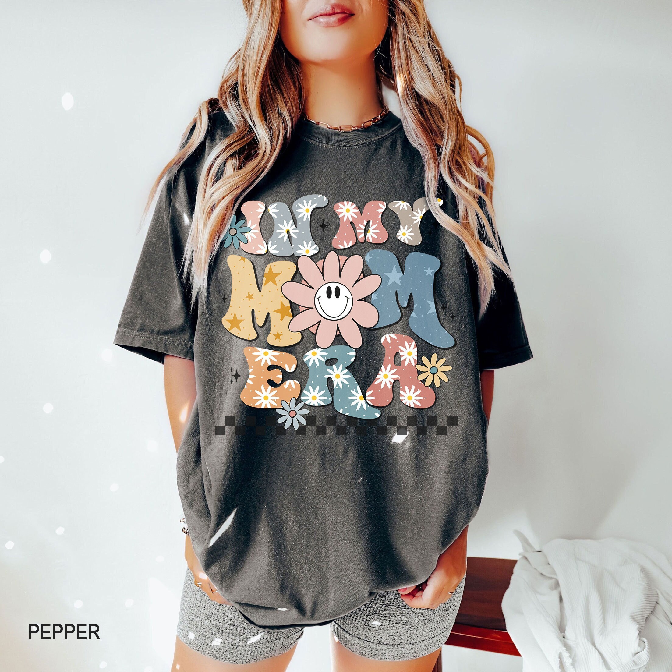 in my mom era shirt for new mamas funny graphic tee strong woman t shirt best mom ever gift for mothers day czode