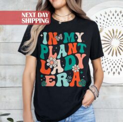 in my plant lady era shirt for plant lovers unique gifts for mom flower tee for plant enthusiasts hr18u