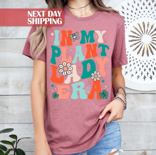 in my plant lady era shirt for plant lovers unique gifts for mom flower tee for plant enthusiasts lyatl