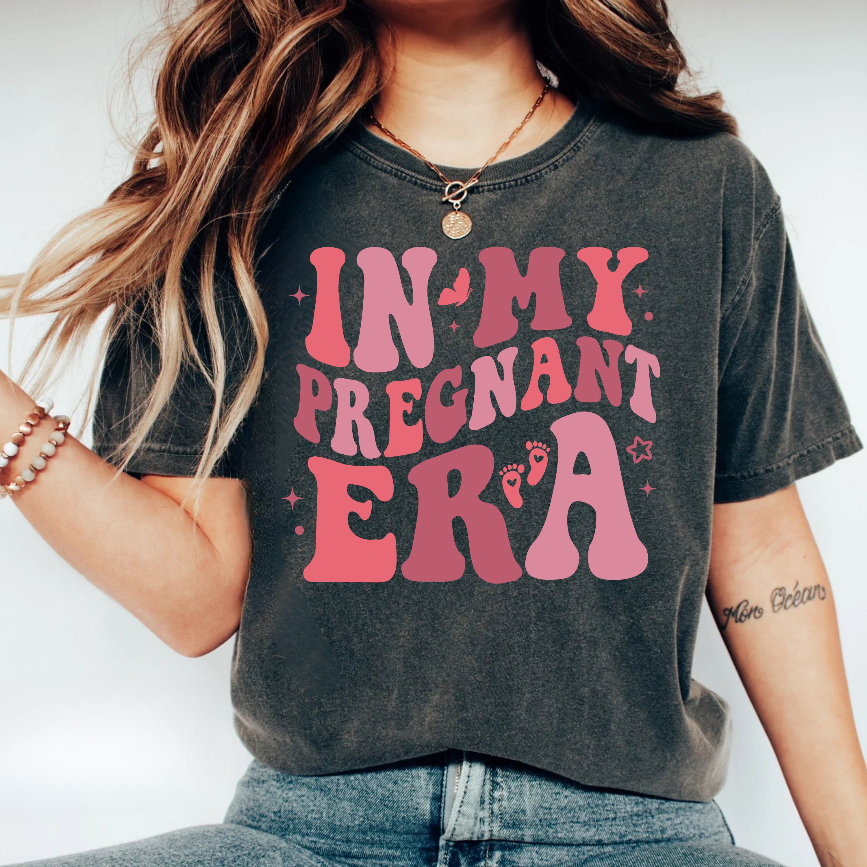 in my pregnant era shirt for mom to be pregnancy announcement new baby reveal t shirt for new moms afsbl scaled