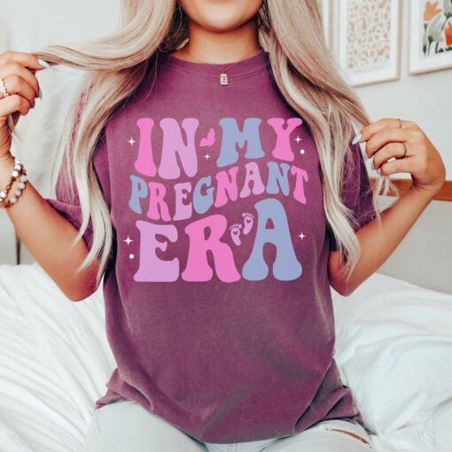 in my pregnant era shirt for pregnancy announcement and reveal cute mom to be shirt for mothers day and baby shower tzb3o