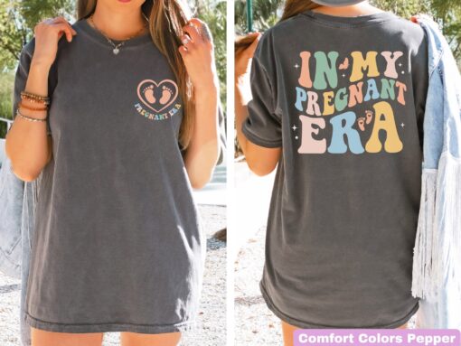 in my pregnant era shirt for pregnancy announcement mom to be shirt unique mothers day gift baby shower reveal