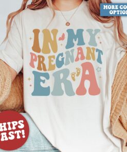 in my pregnant era shirt for pregnancy reveal and announcement best mom ever shirt for mothers day gifts yc5cz