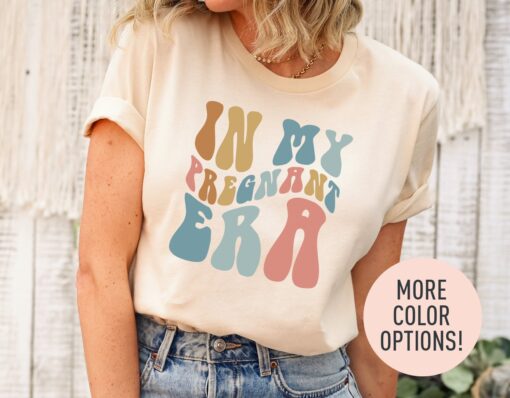 in my pregnant era shirt new mom pregnancy reveal mothers day baby announcement t shirt for expecting moms orgtd