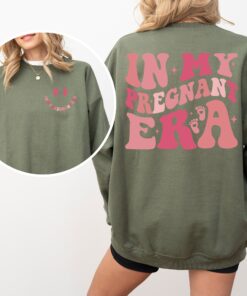 in my pregnant era sweatshirt for expecting moms baby reveal gift mothers day shirt new mom t shirt lqax6