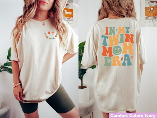 in my twin mom era shirt cute tee for twin moms new mom gift expecting mom gift twin mama t shirt for mothers of two vcldg