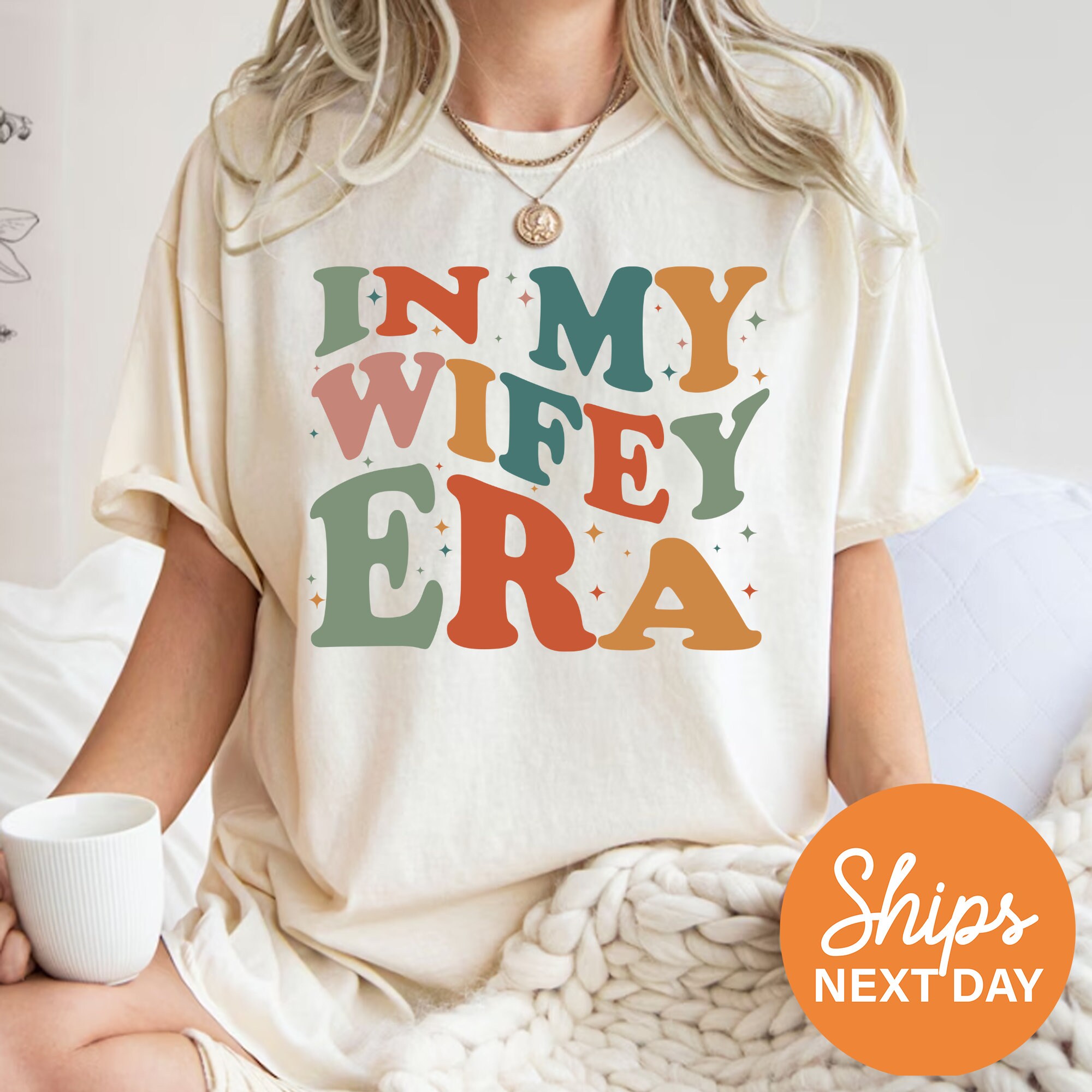 in my wifey era shirt for brides bachelorette parties trendy wife t shirts wedding gifts comfort colors