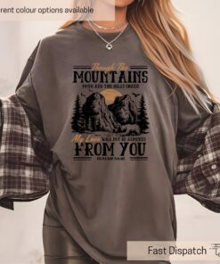 isaiah 5410 christian shirt boho bible verse t shirt retro mountains design for religious and camping enthusiasts xipwc