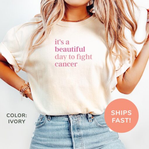 its a beautiful day to fight cancer shirt for breast cancer awareness and cancer survivors zuy0m