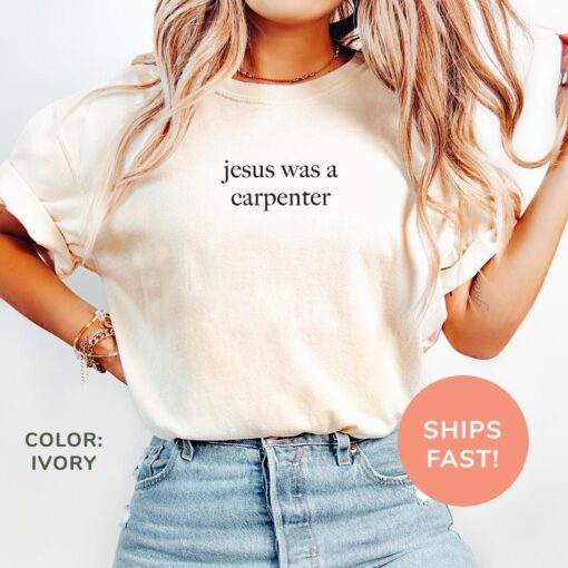 jesus was a carpenter shirt christian apparel bible verse shirt for women religious mom life t shirt srvep