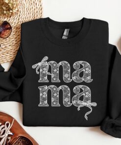 lace mama coquette shirt cute mama crewneck sweatshirt mothers day gift mom sweater for first time moms y4x2e