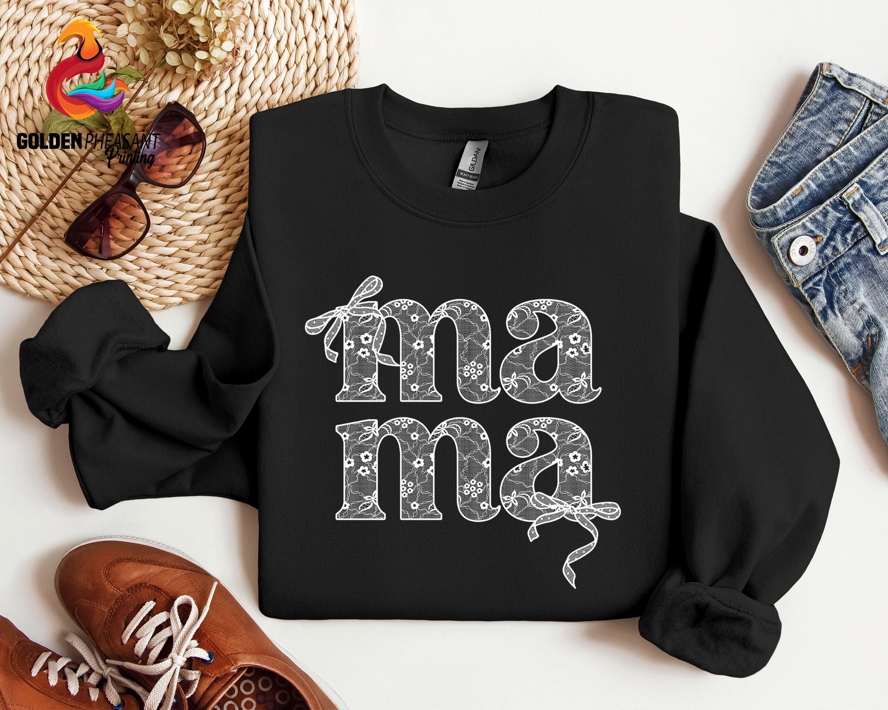 lace mama coquette shirt cute mama crewneck sweatshirt mothers day gift mom sweater for first time moms y4x2e scaled