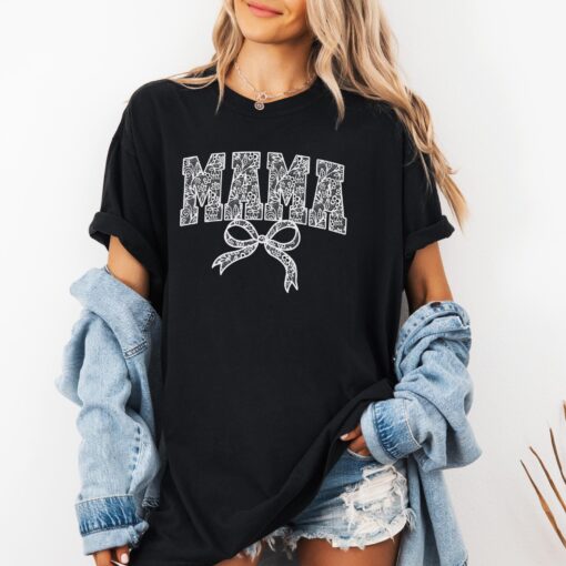 lace mama shirt faux lace t shirt graphic tee for women new mom shirt cute mama top mothers day gift hvfa3