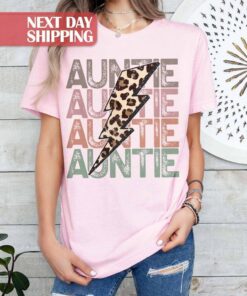 leopard aunt shirt best auntie shirt for new aunts birthday gift unique auntie t shirt cute aunt gifts sdyim