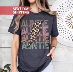 leopard aunt shirt best auntie shirt for new aunts birthday gift unique auntie t shirt cute aunt gifts xsqos