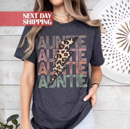 leopard aunt shirt best auntie shirt for new aunts birthday gift unique auntie t shirt cute aunt gifts