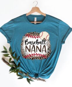 leopard baseball nana shirt sweatshirt and hoodie for baseball moms unique gift for nana cywuv