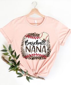 leopard baseball nana shirt sweatshirt and hoodie for baseball moms unique gift for nana ynpyt