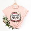 Leopard Baseball Nana Shirt Sweatshirt and Hoodie for Baseball Moms Unique Gift for Nana