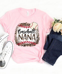 leopard baseball nana sweatshirt and hoodie cute mom life shirt for baseball nana fans unique apparel for mothers day xabhc