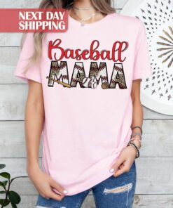 leopard baseball tee for moms baseball mama shirt funny mom life t shirt best gift for baseball lovers and fans cgu1h