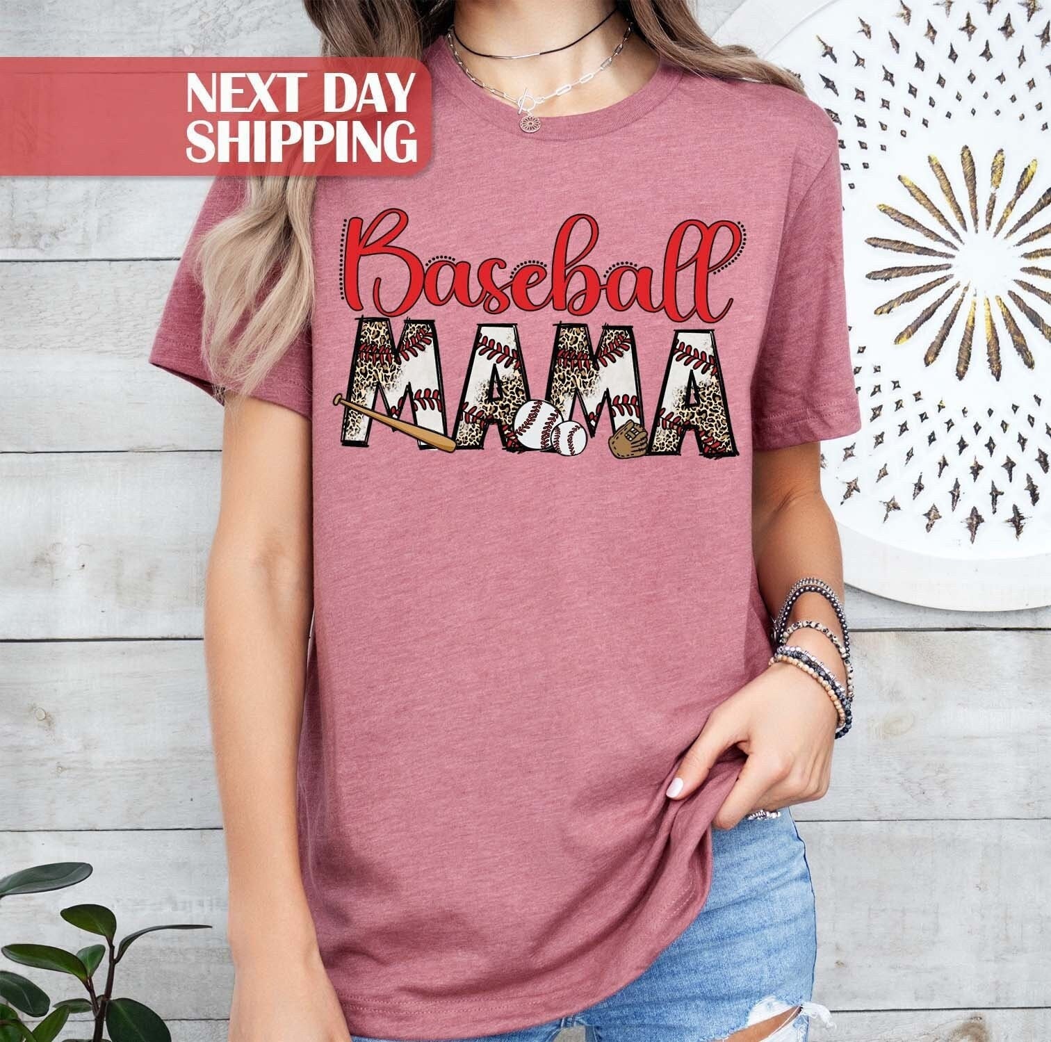 leopard baseball tee for moms baseball mama shirt funny mom life t shirt best gift for baseball lovers and fans