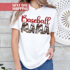 leopard baseball tee for moms baseball mama shirt funny mom life t shirt best gift for baseball lovers and fans ijdou