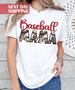 leopard baseball tee for moms baseball mama shirt funny mom life t shirt best gift for baseball lovers and fans ijdou