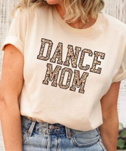 leopard dance mom shirt cheetah print tee funny dance mom t shirt for dance team gifts and apparel t8dnw