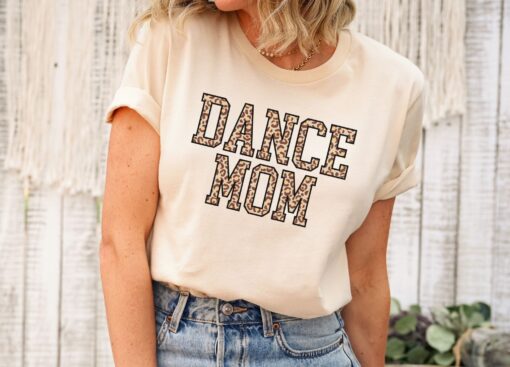 leopard dance mom shirt cheetah print tee funny dance mom t shirt for dance team gifts and apparel t8dnw