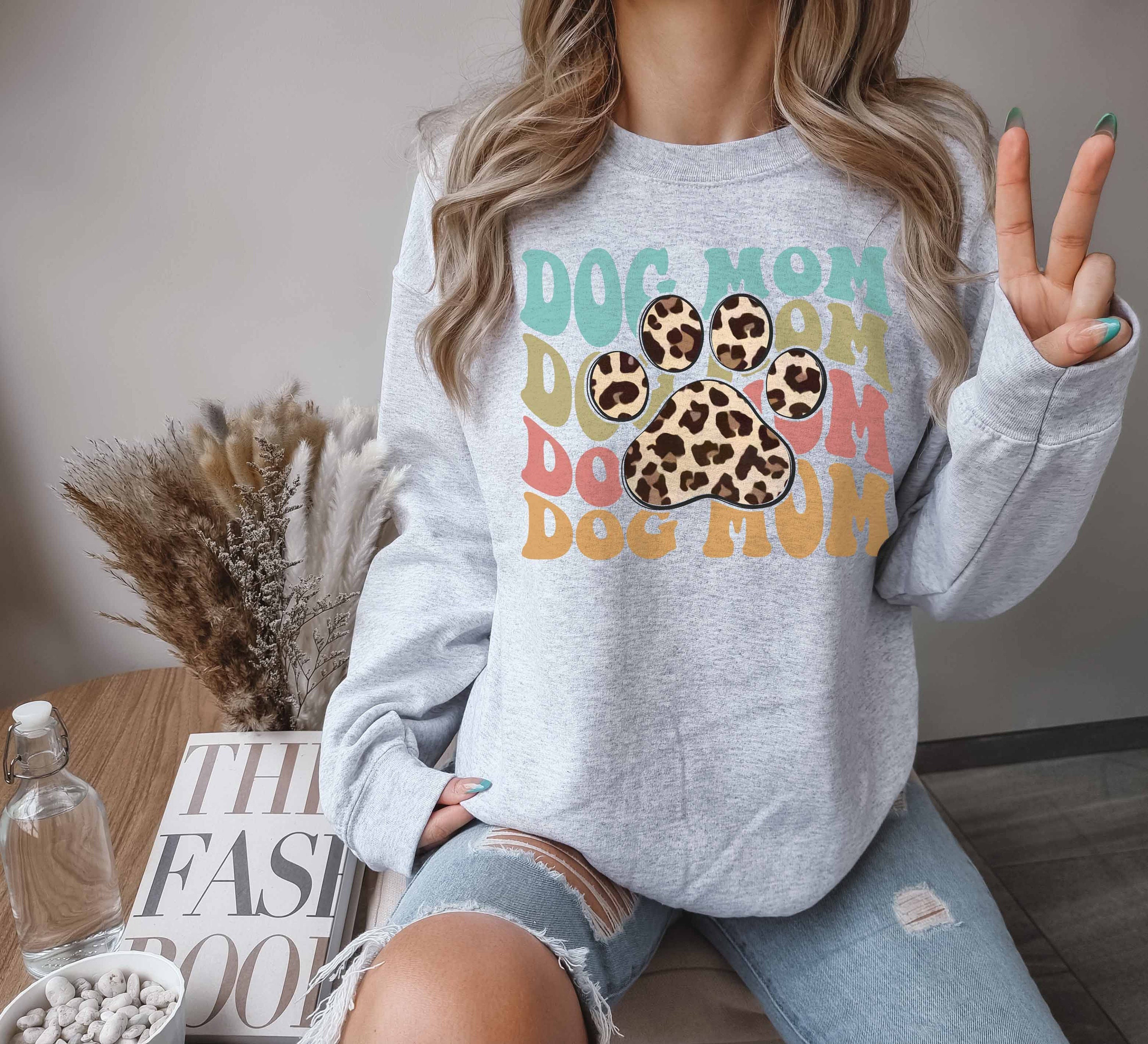 leopard dog mom sweatshirt funny dog mama tee best dog mom gifts for new dog owners dog lover apparel tt3s2 scaled