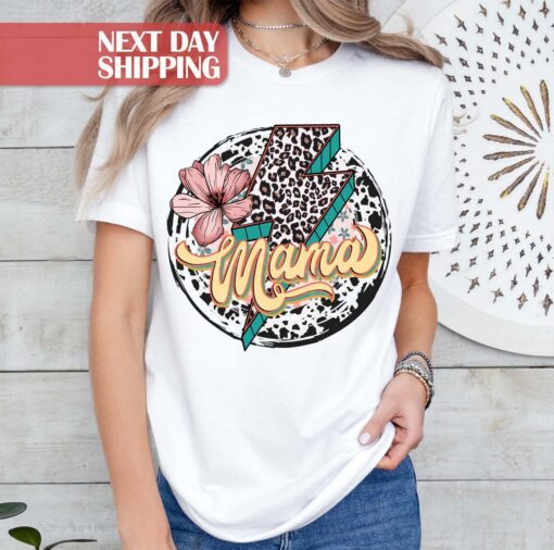 leopard floral mom life shirt for mothers day new mom birthday gift cute mama t shirt iasca