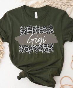 leopard grandma shirt for gigi personalized mothers day gift nana mimi birthday tee pregnancy announcement icbzv