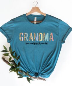 leopard grandma shirt love cherish care shirt cute mothers day shirt best grandma ever gift for mothers day k2adj