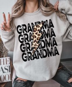 leopard grandma t shirt for new grandmas cute nana sweatshirt gift unique grandma life apparel 4aneu